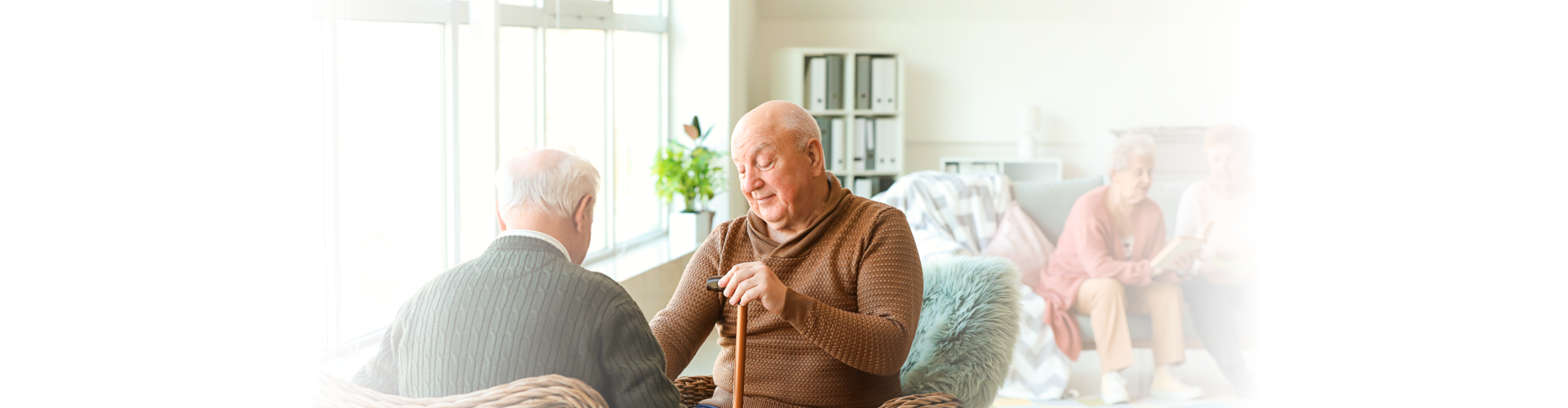 two elderly man