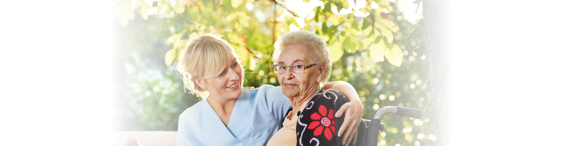 nurse and elderly woman